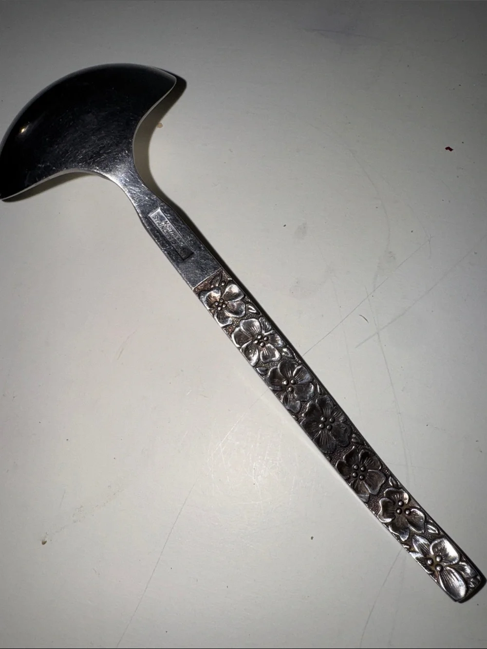 Vintage Oneida Northland Stainless Steel Ladle  “Spring Fever” Pattern Japan